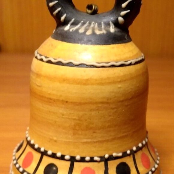 FIMA DERUTA BELL Ceramic Italian Pottery "ASSISI" HAND PAINTED HANDMADE GENUINE - Picture 4 of 6